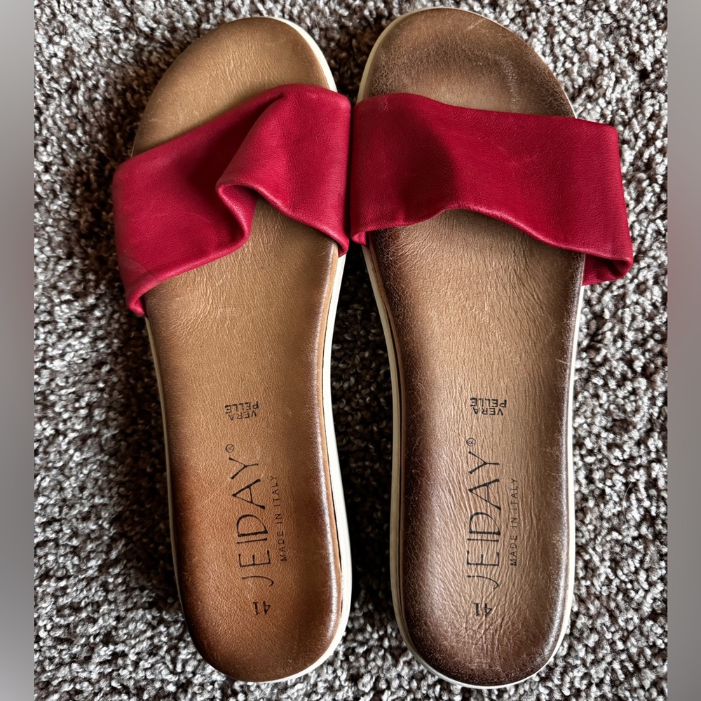 Italian Red Sandals